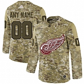 Detroit Red Wings Camo Men's Customized Adidas Jersey,baseball caps,new era cap wholesale,wholesale hats